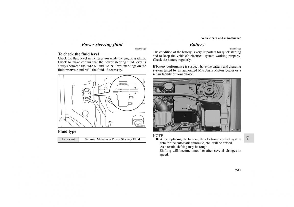 Mitsubishi Galant IX 9 owners manual / page 350