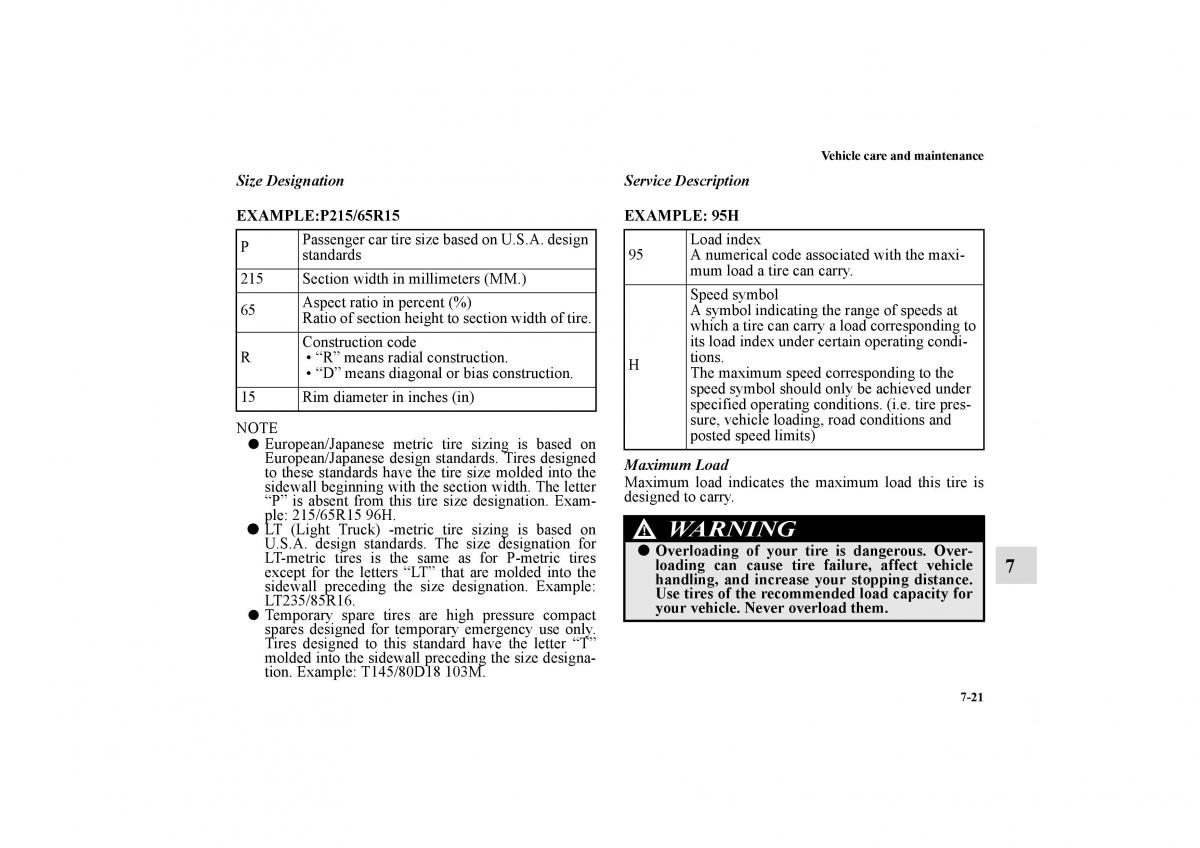 Mitsubishi Galant IX 9 owners manual / page 356