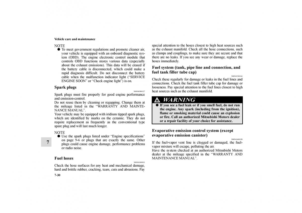 Mitsubishi Galant IX 9 owners manual / page 365