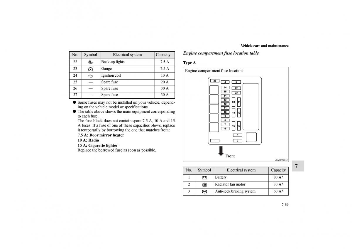 Mitsubishi Galant IX 9 owners manual / page 374