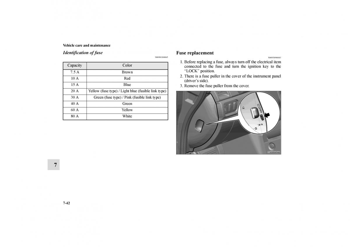 Mitsubishi Galant IX 9 owners manual / page 377