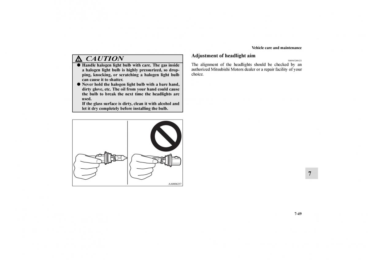 Mitsubishi Galant IX 9 owners manual / page 384