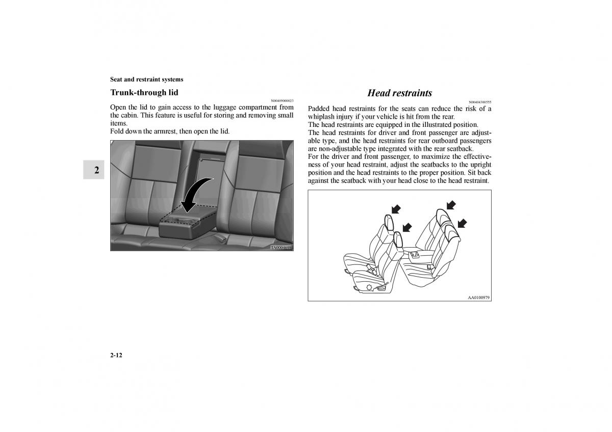 Mitsubishi Galant IX 9 owners manual / page 39