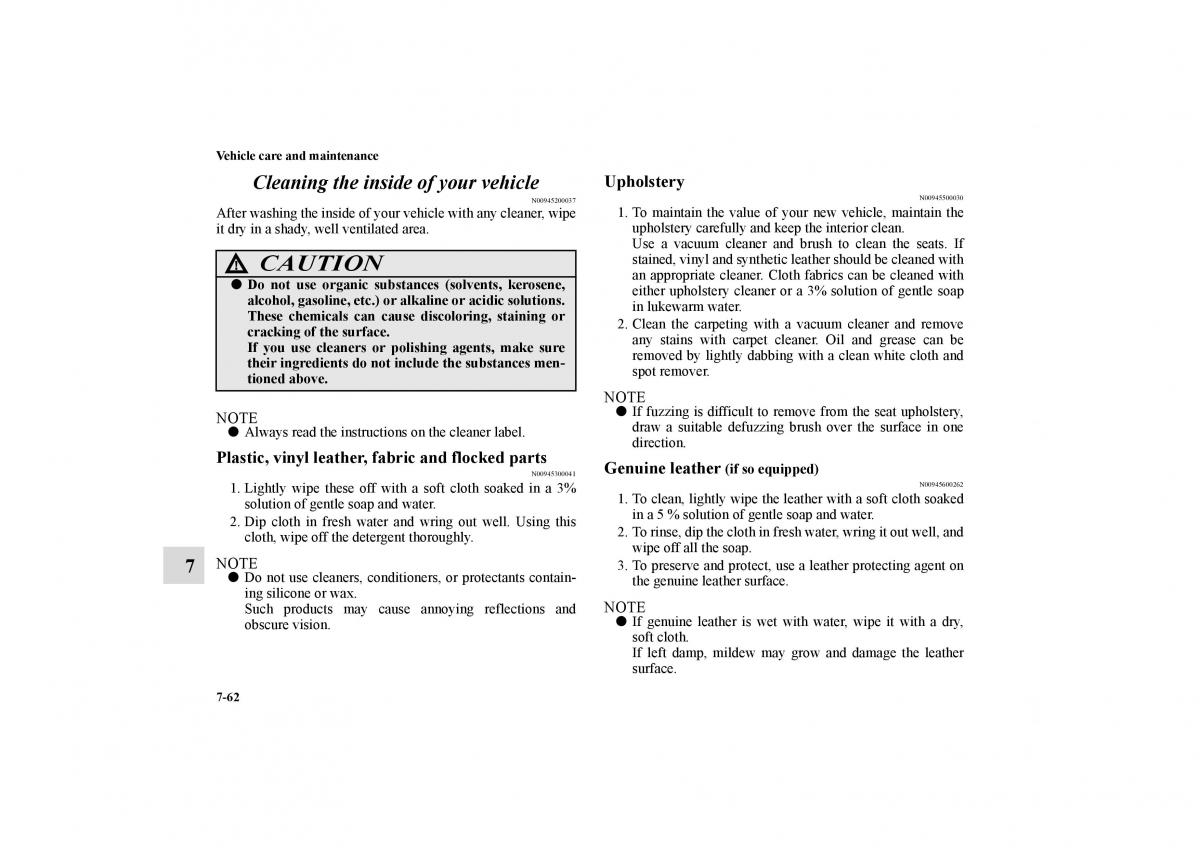 Mitsubishi Galant IX 9 owners manual / page 397