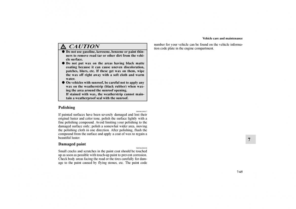 Mitsubishi Galant IX 9 owners manual / page 400