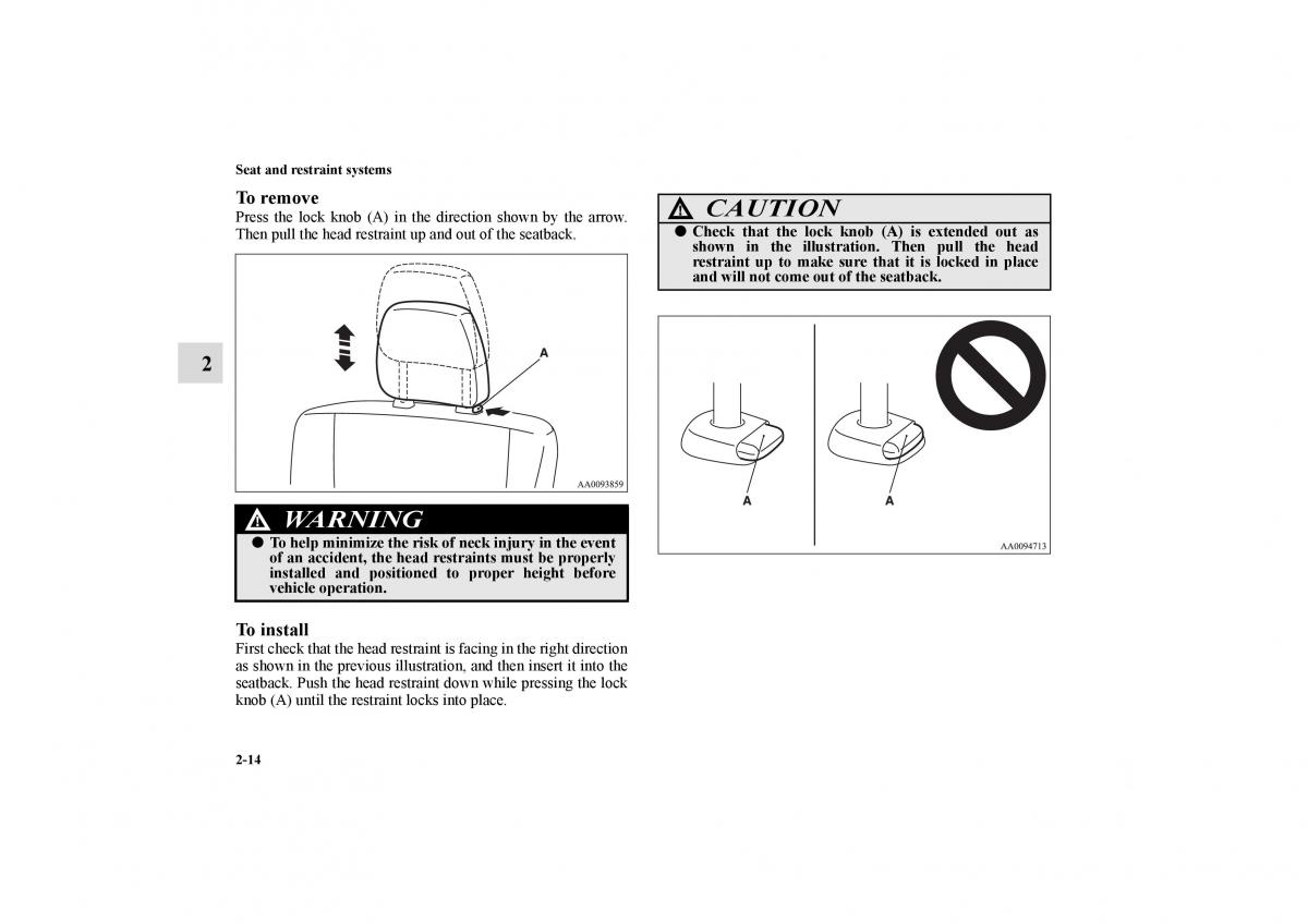 Mitsubishi Galant IX 9 owners manual / page 41