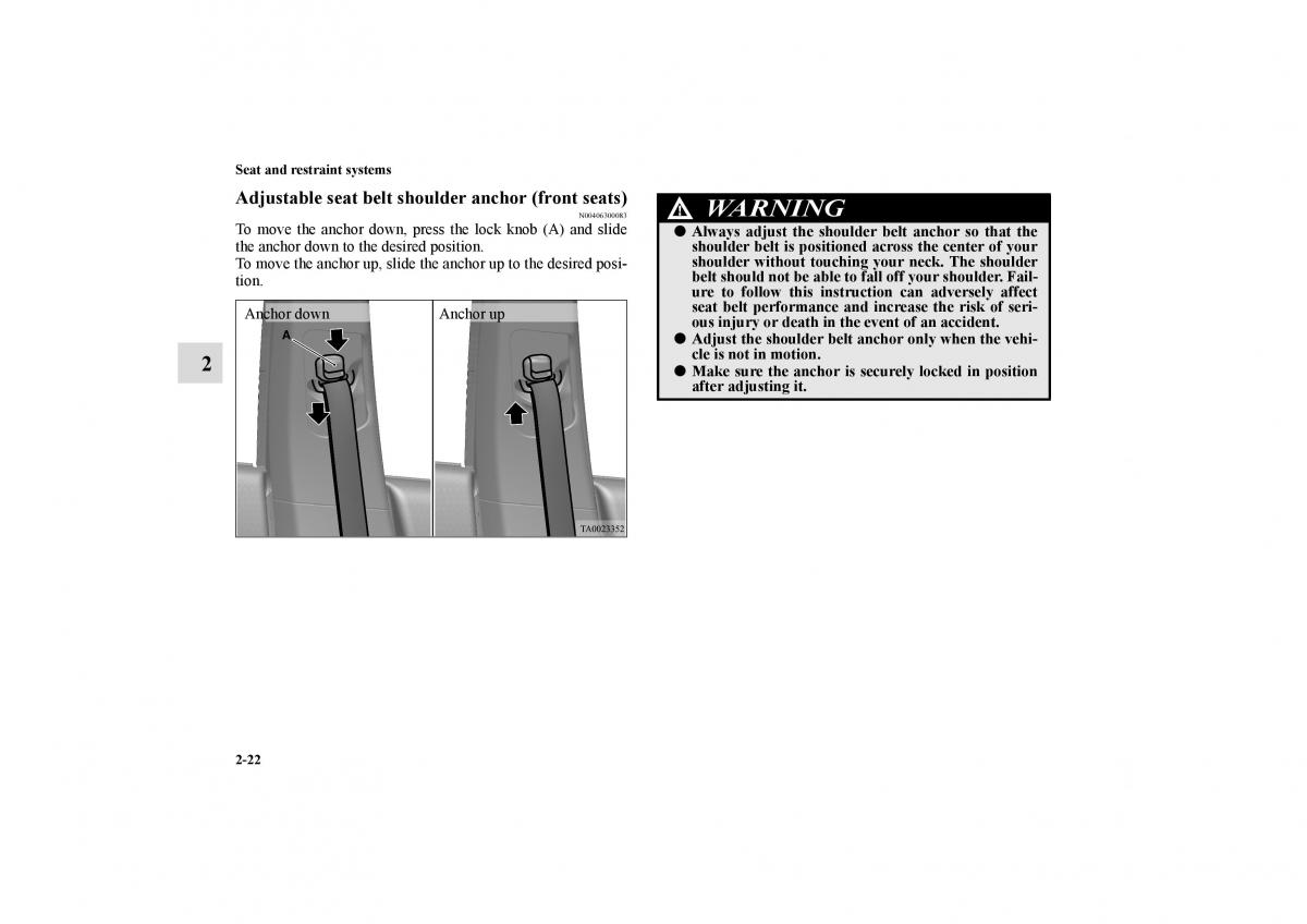 Mitsubishi Galant IX 9 owners manual / page 49