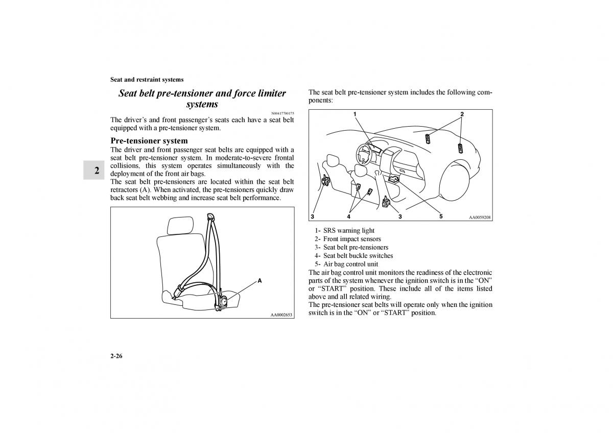 Mitsubishi Galant IX 9 owners manual / page 53