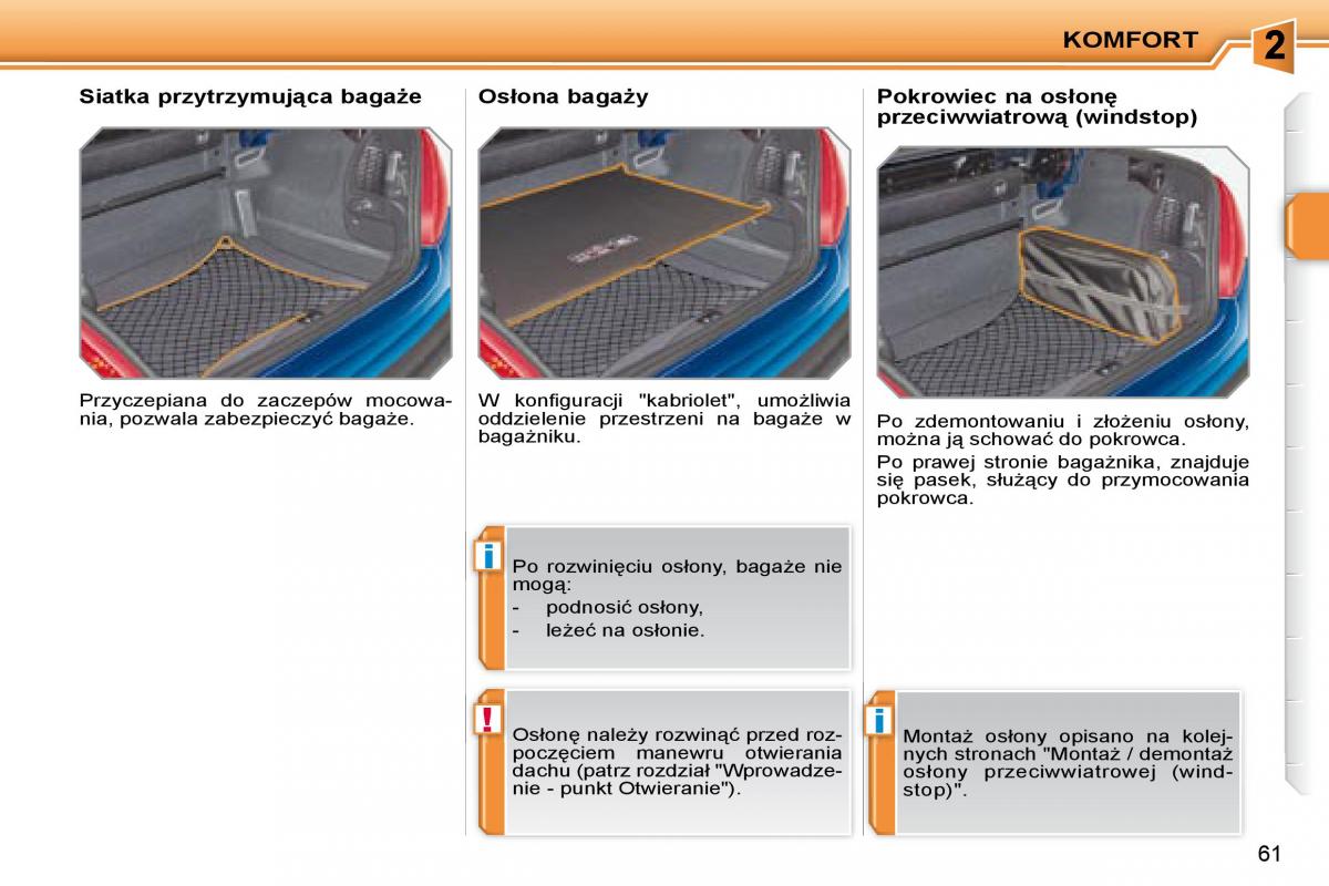 Peugeot 207 CC instrukcja obslugi / page 59