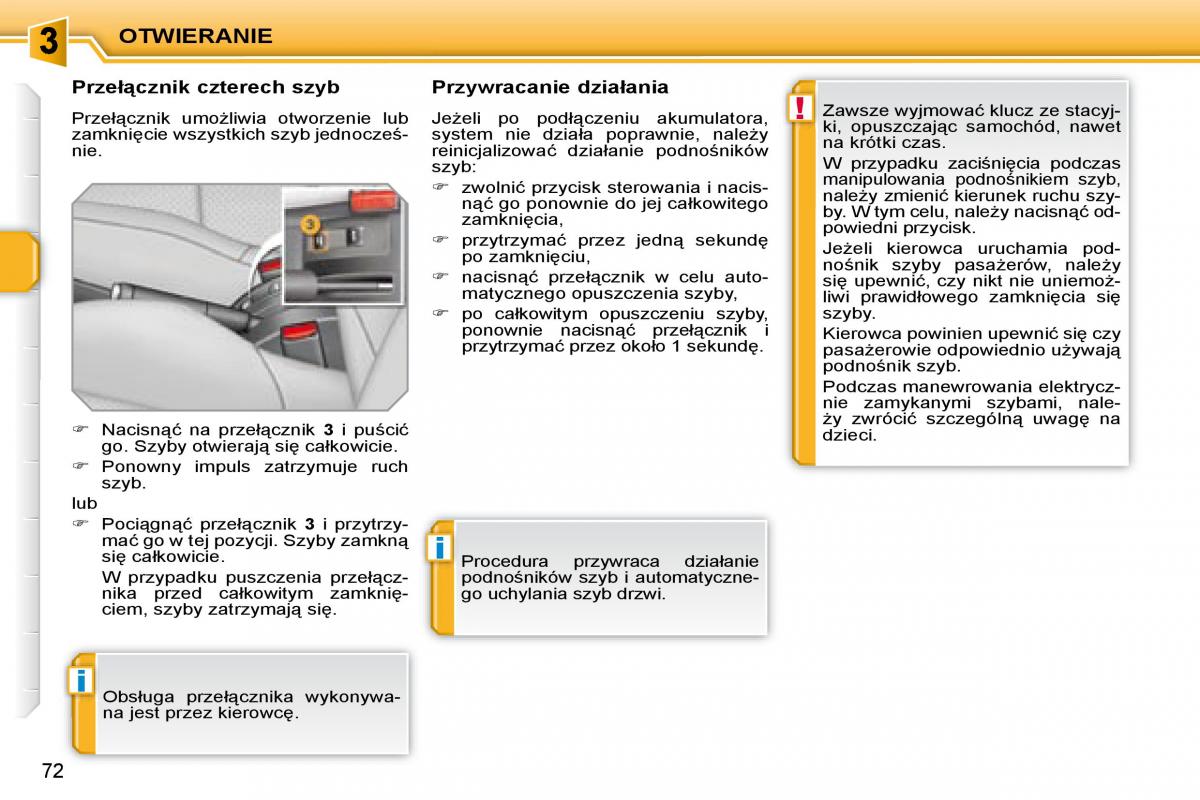 Peugeot 207 CC instrukcja obslugi / page 70