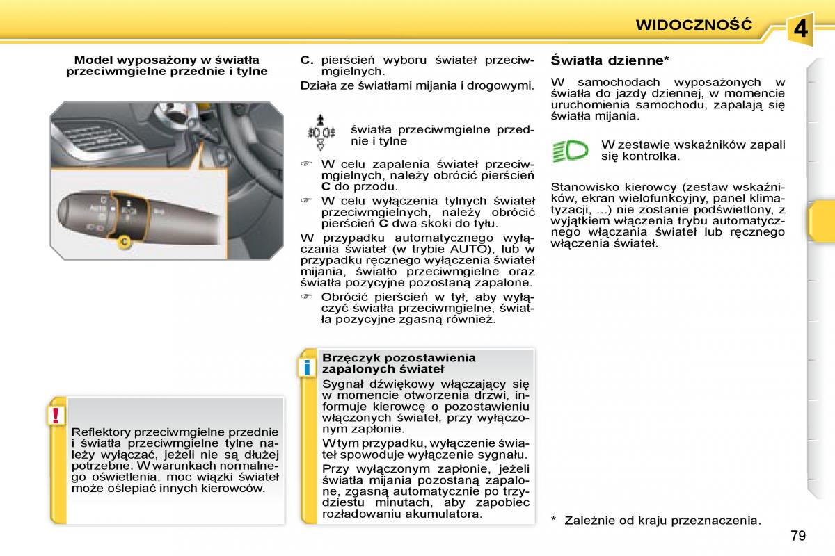 Peugeot 207 CC instrukcja obslugi / page 77