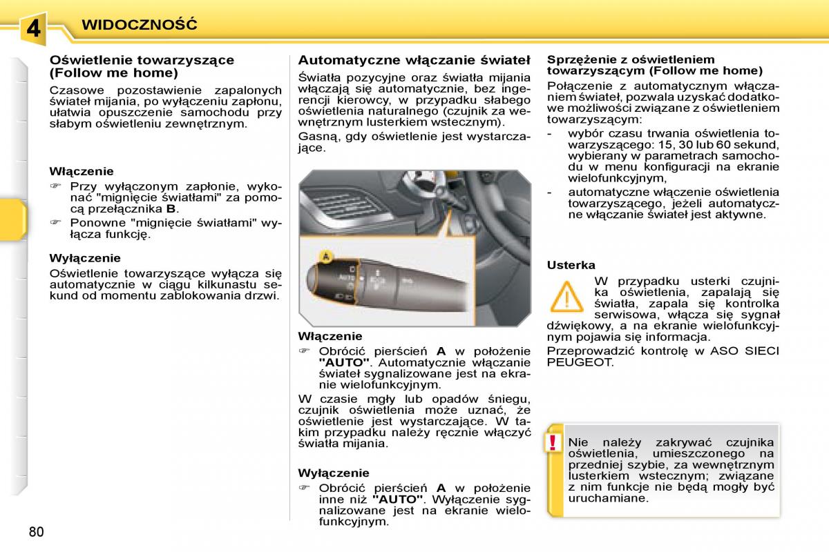 Peugeot 207 CC instrukcja obslugi / page 78