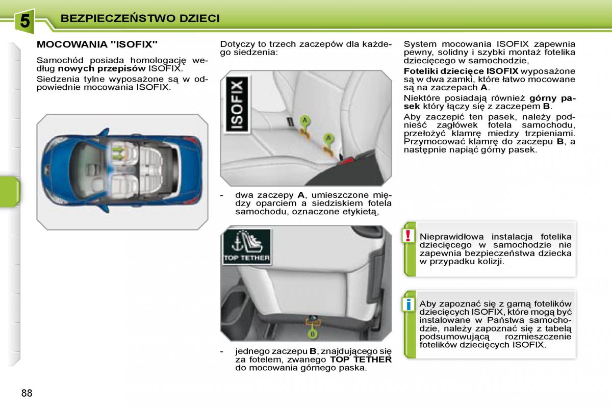 Peugeot 207 CC instrukcja obslugi / page 87