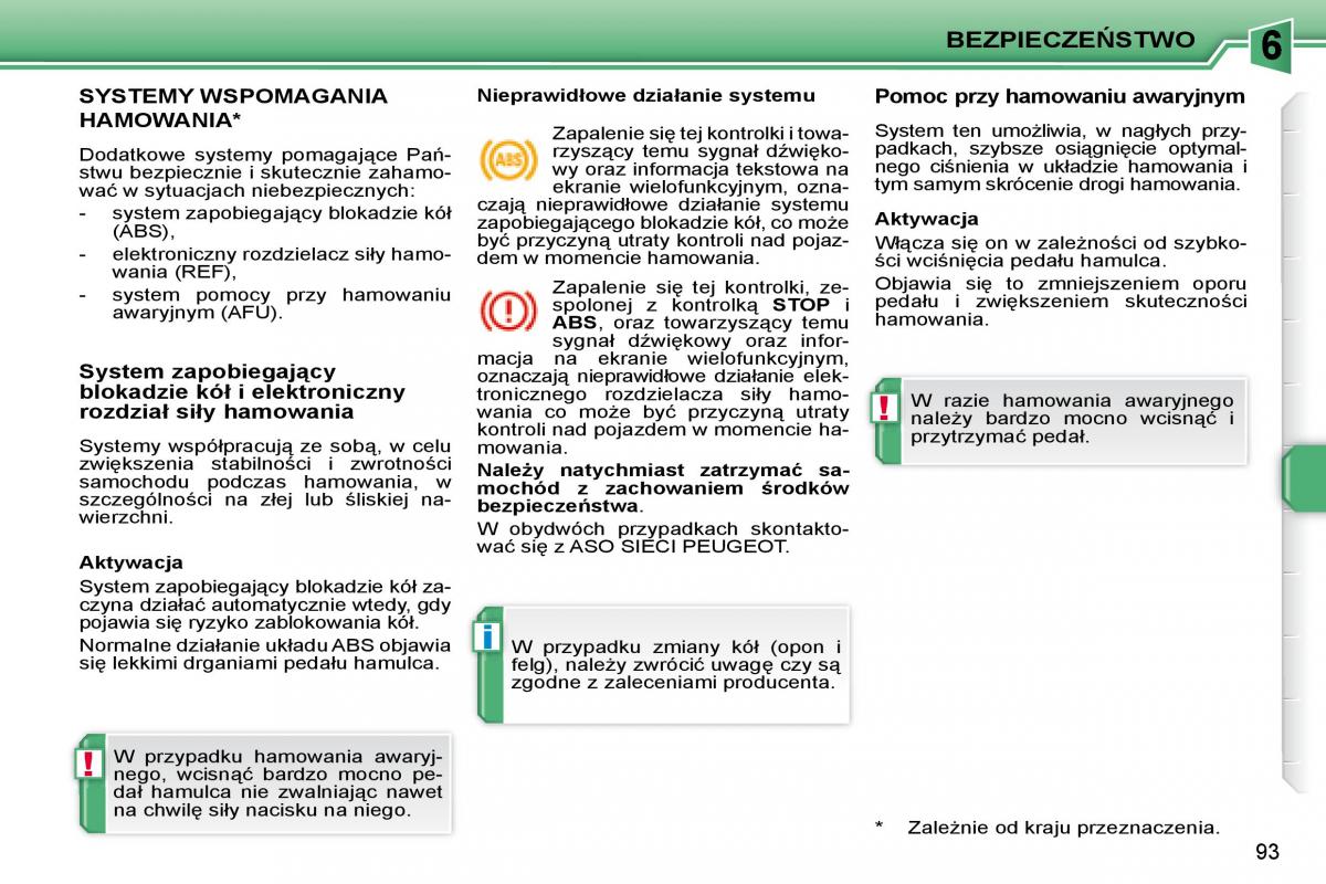 Peugeot 207 CC instrukcja obslugi / page 92