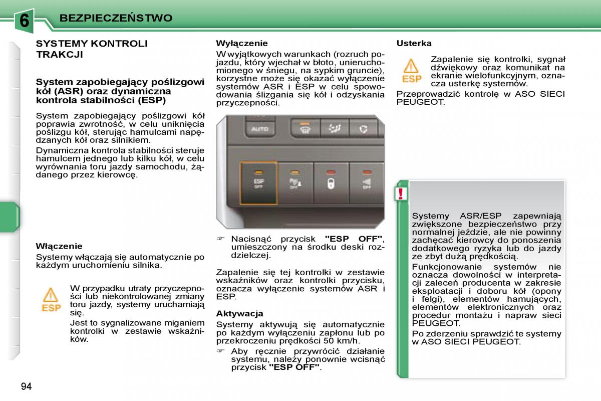 Peugeot 207 CC instrukcja obslugi / page 93