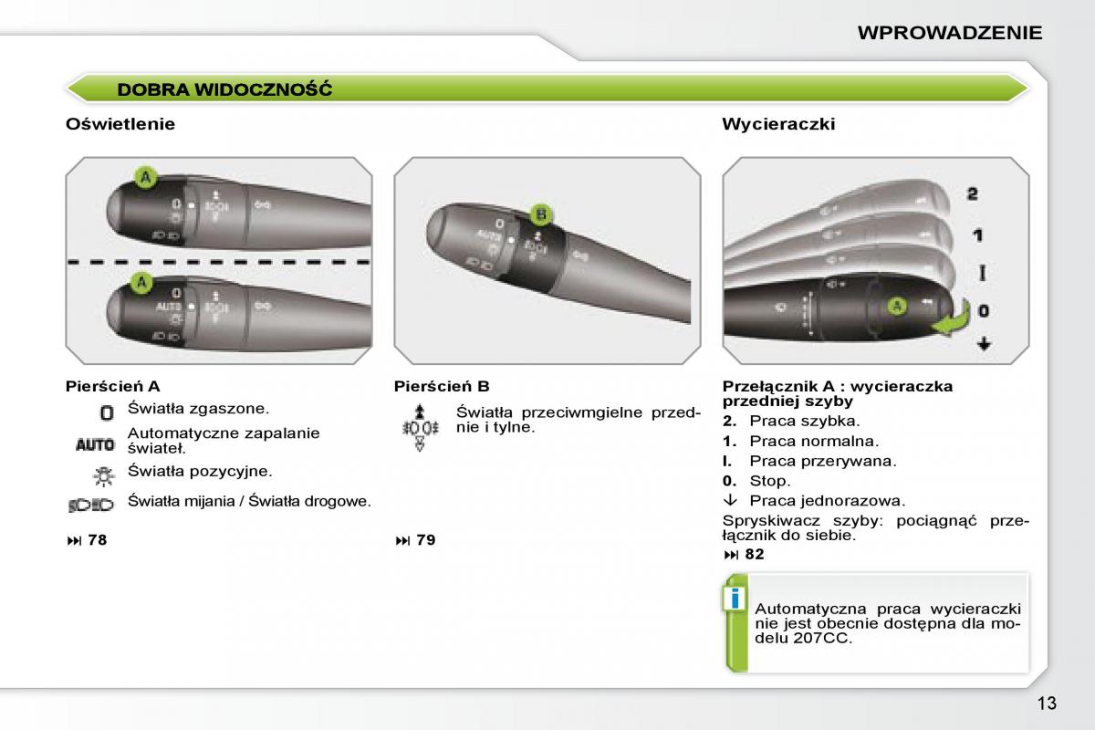 Peugeot 207 CC instrukcja obslugi / page 10