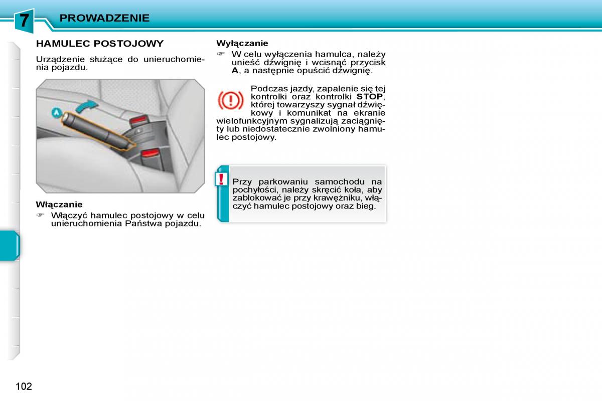 Peugeot 207 CC instrukcja obslugi / page 101