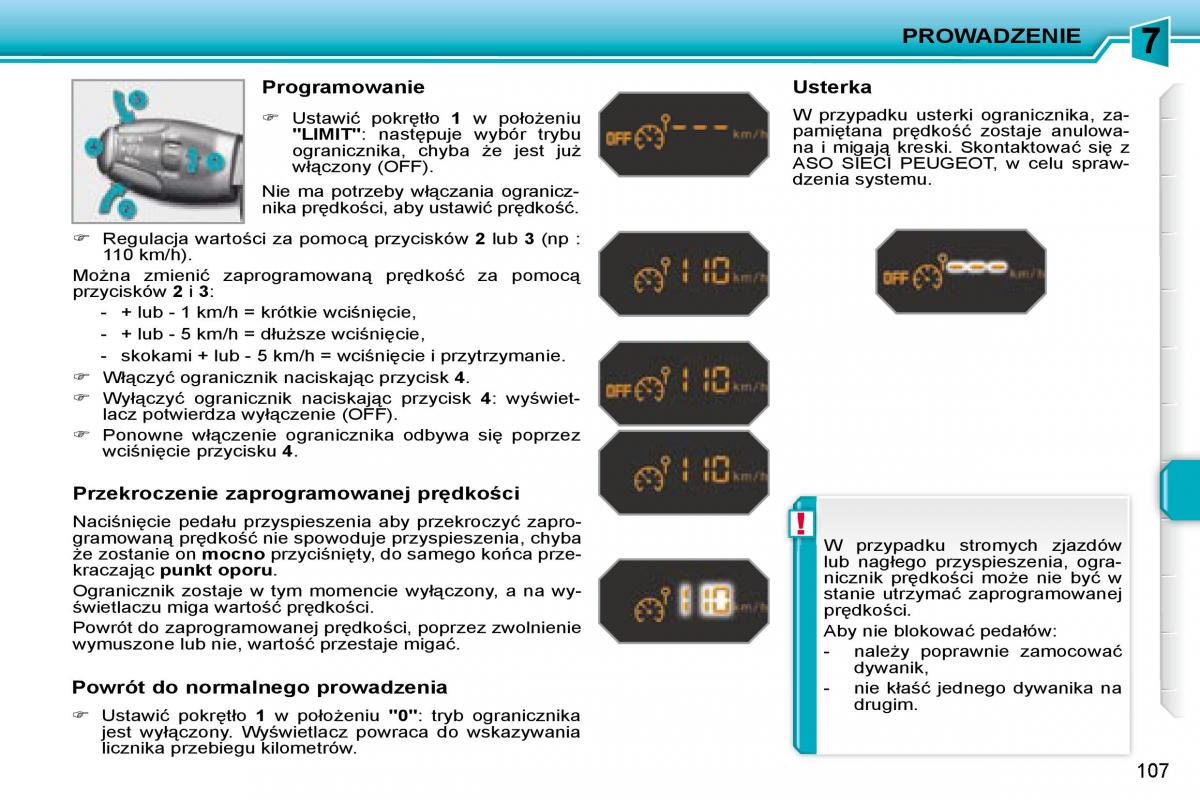 Peugeot 207 CC instrukcja obslugi / page 106