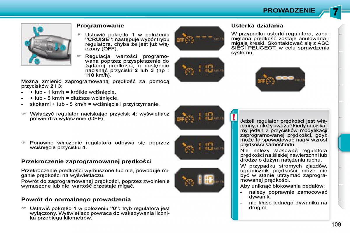 Peugeot 207 CC instrukcja obslugi / page 108