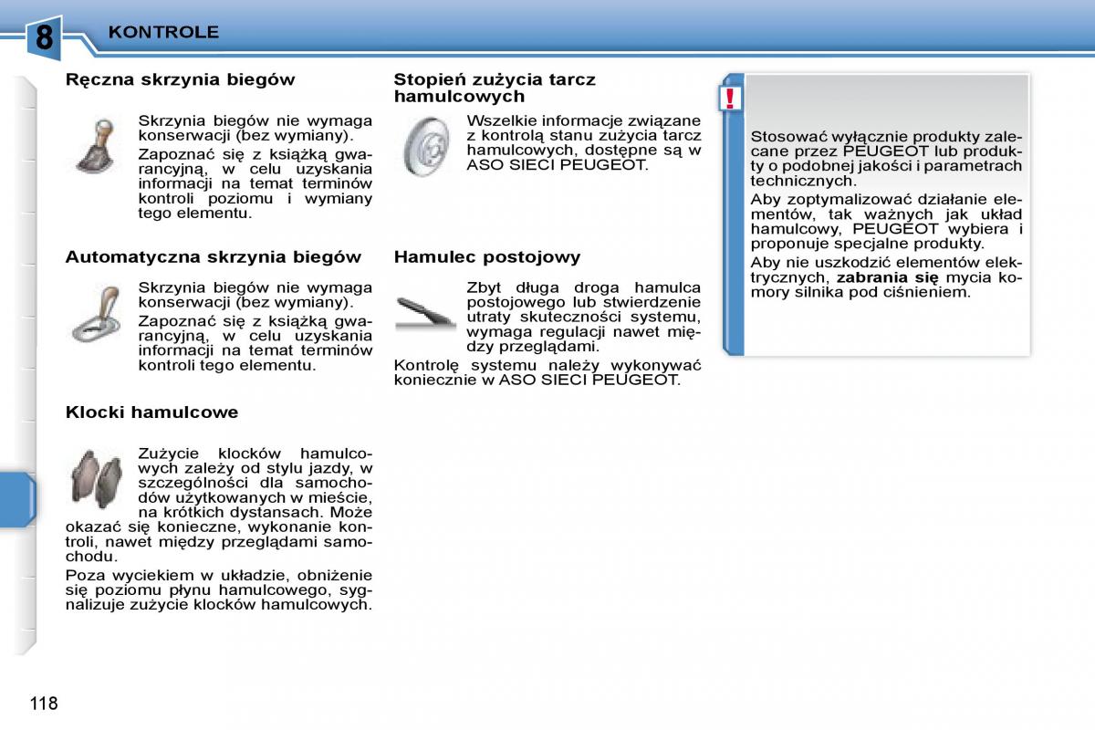 Peugeot 207 CC instrukcja obslugi / page 117