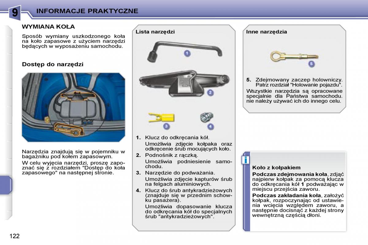 Peugeot 207 CC instrukcja obslugi / page 121