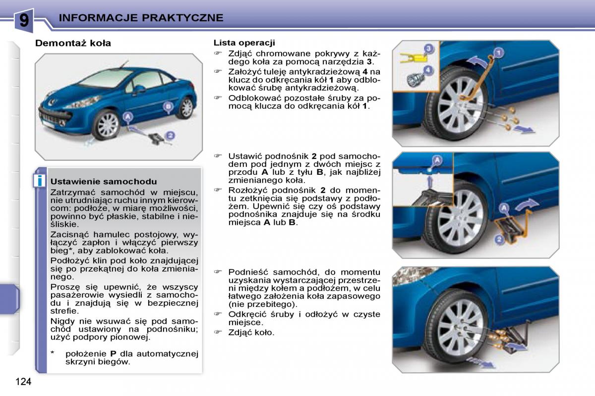 Peugeot 207 CC instrukcja obslugi / page 123