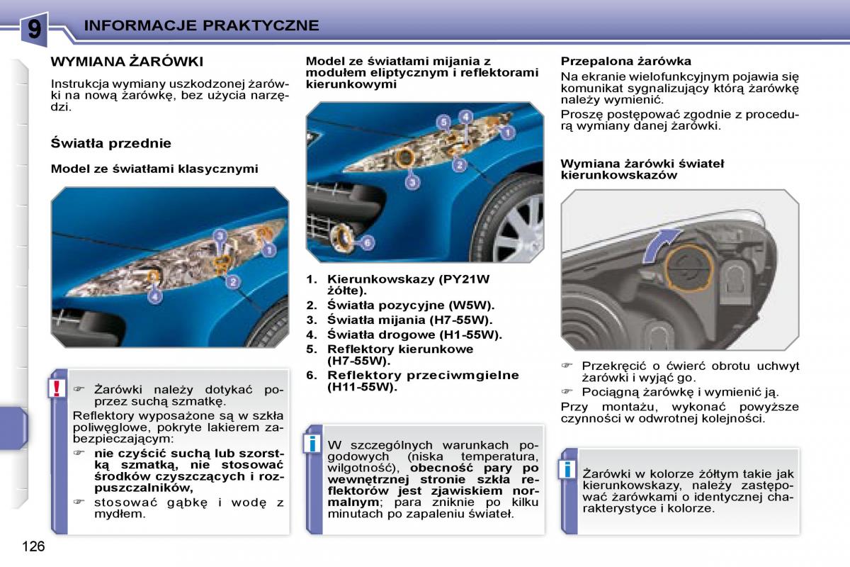 Peugeot 207 CC instrukcja obslugi / page 125