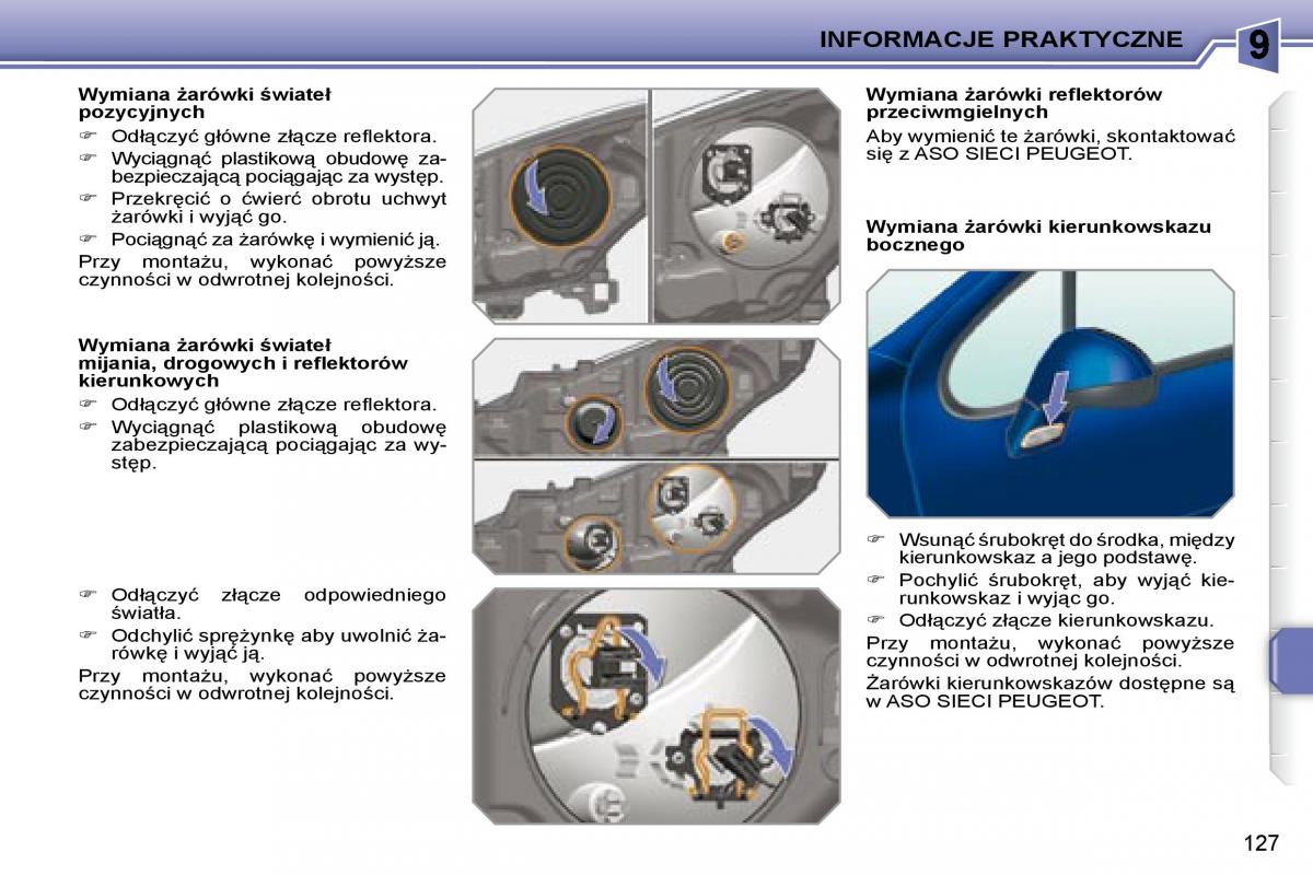 Peugeot 207 CC instrukcja obslugi / page 126