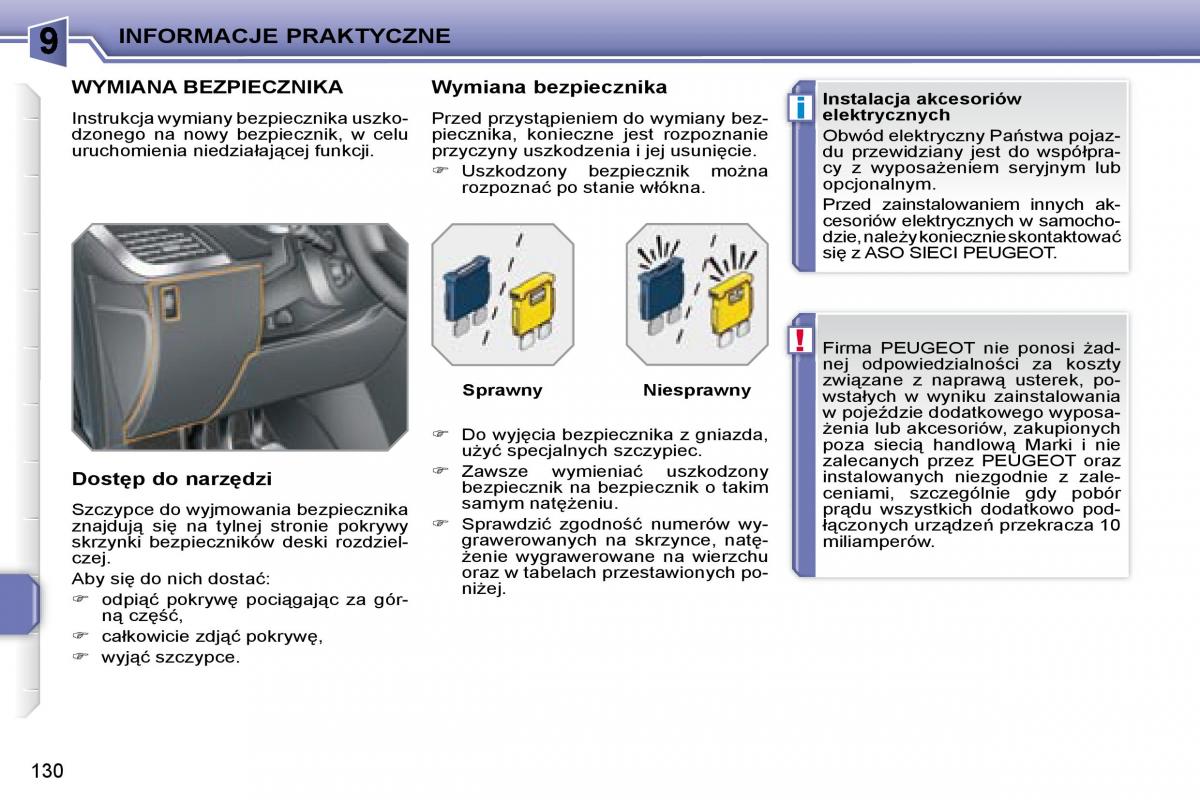 Peugeot 207 CC instrukcja obslugi / page 129