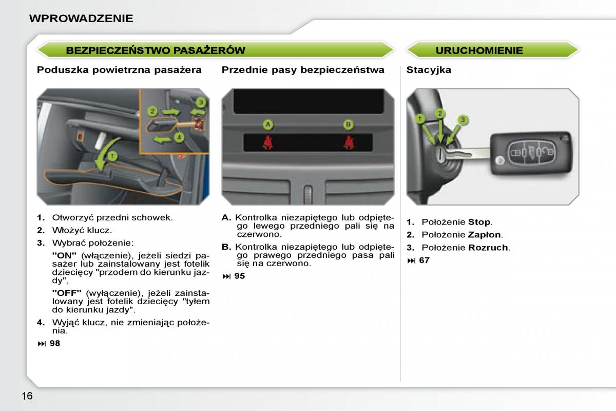 Peugeot 207 CC instrukcja obslugi / page 13