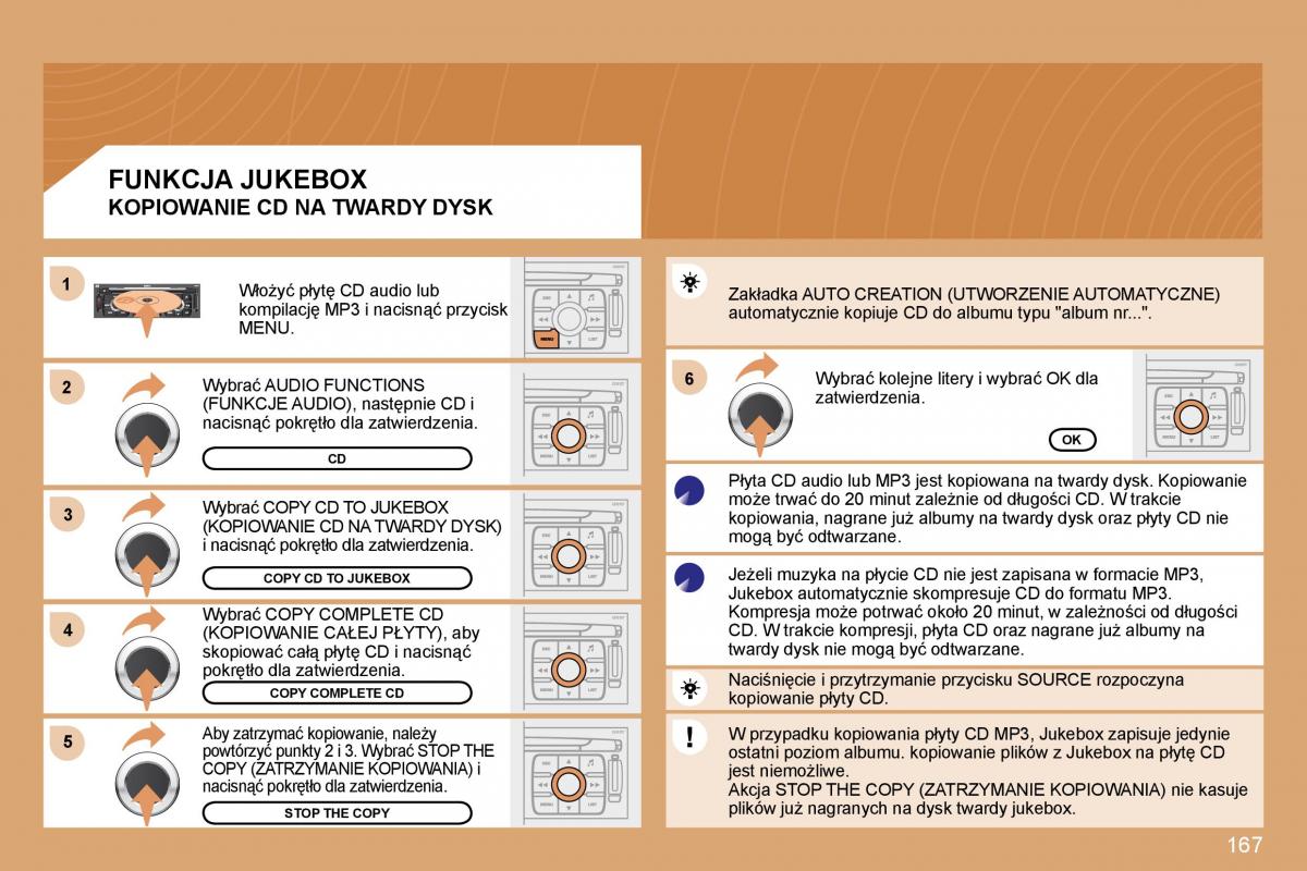 Peugeot 207 CC instrukcja obslugi / page 166