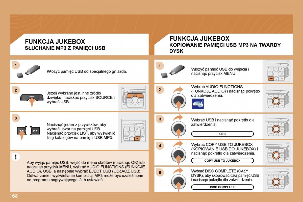 Peugeot 207 CC instrukcja obslugi / page 167