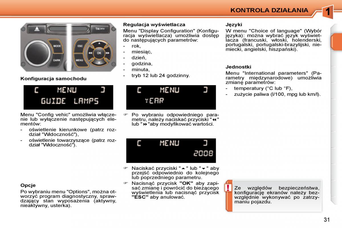 Peugeot 207 CC instrukcja obslugi / page 28