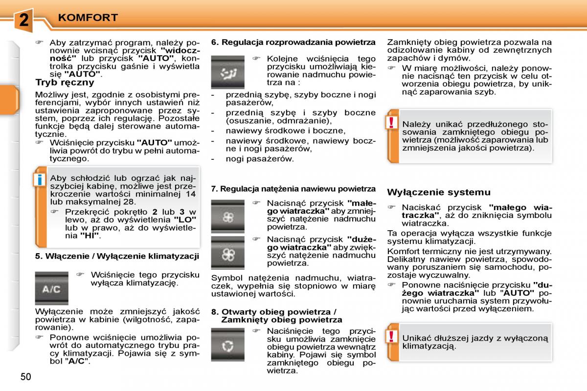 Peugeot 207 CC instrukcja obslugi / page 48