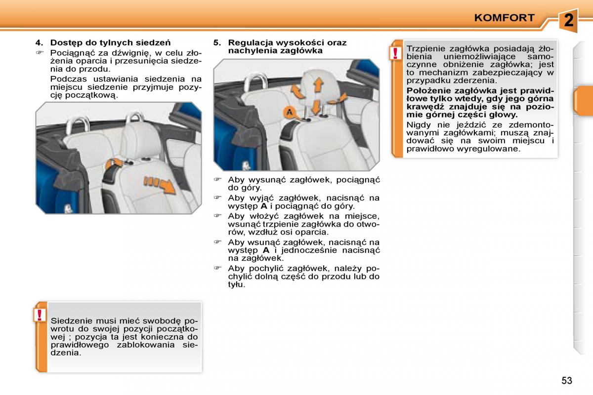 Peugeot 207 CC instrukcja obslugi / page 51