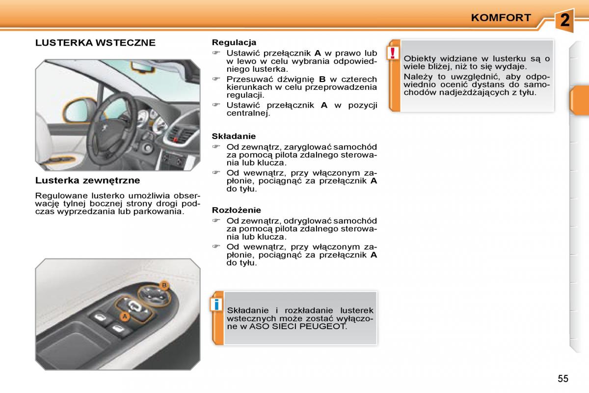 Peugeot 207 CC instrukcja obslugi / page 53