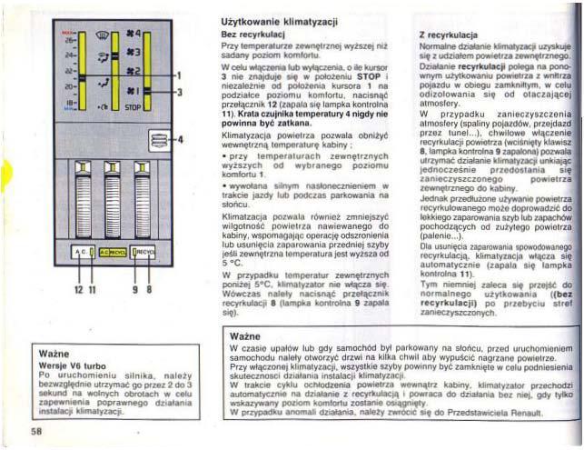 Renault 25 instrukcja obslugi / page 56