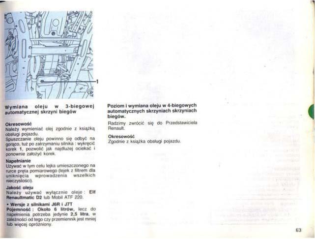 Renault 25 instrukcja obslugi / page 61