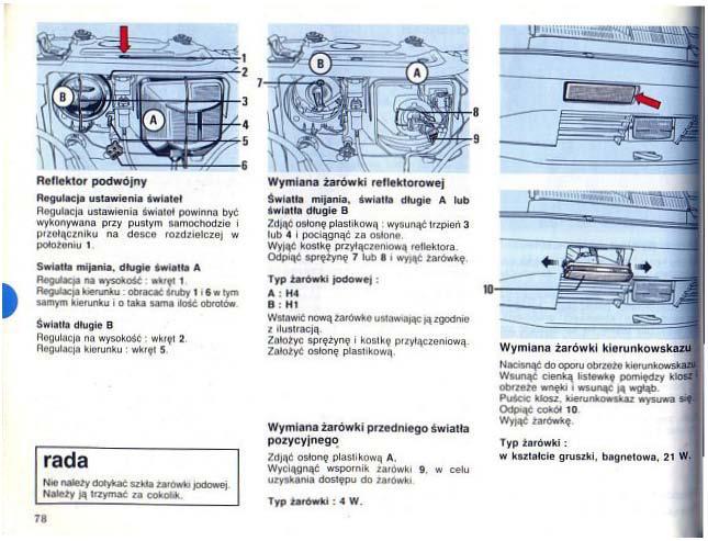 Renault 25 instrukcja obslugi / page 76