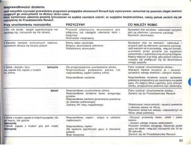 Renault 25 instrukcja obslugi / page 83