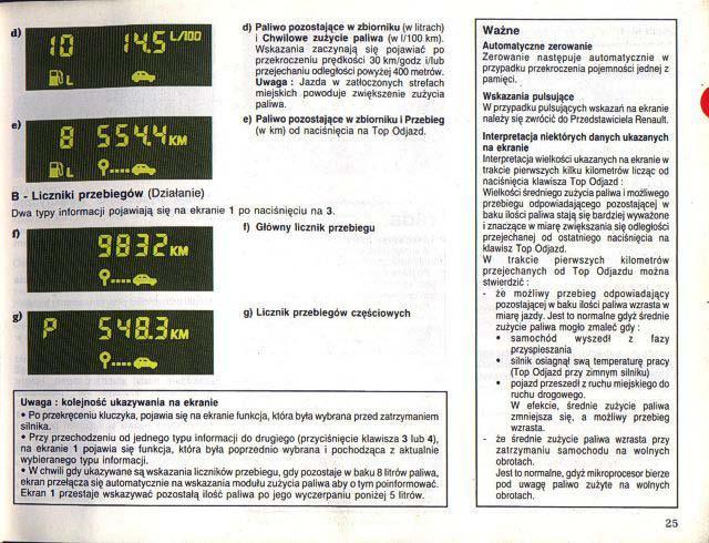 Renault 25 instrukcja obslugi / page 26