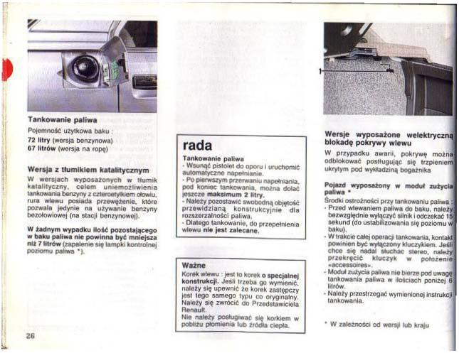 Renault 25 instrukcja obslugi / page 27