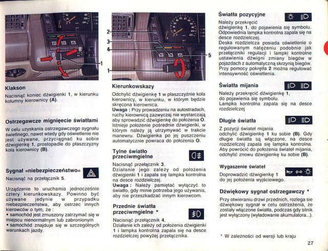 Renault 25 instrukcja obslugi / page 28