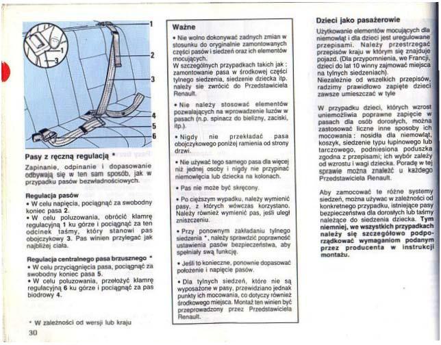 Renault 25 instrukcja obslugi / page 31