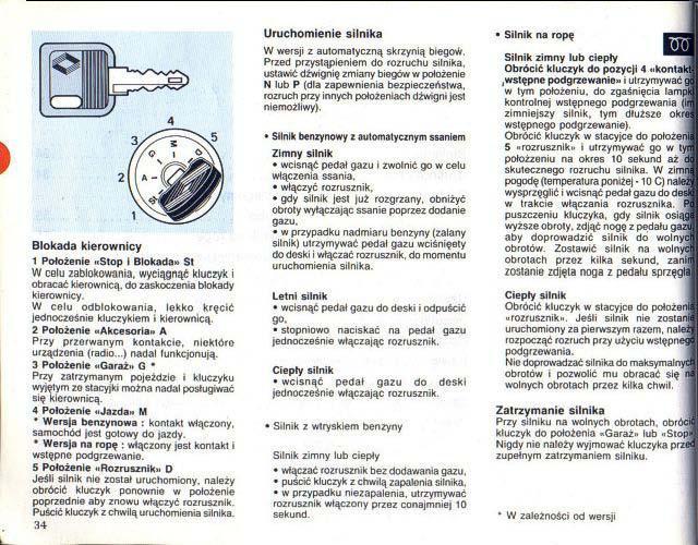 Renault 25 instrukcja obslugi / page 33