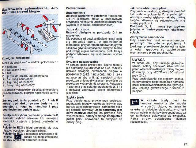 Renault 25 instrukcja obslugi / page 36