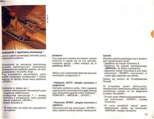 Renault 25 instrukcja obslugi / page 42