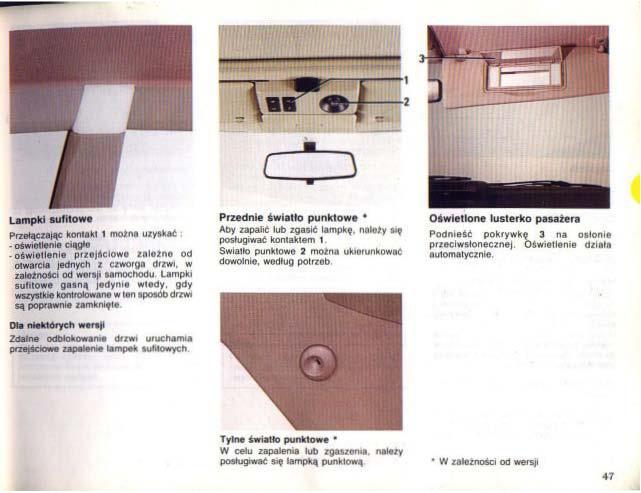 Renault 25 instrukcja obslugi / page 45