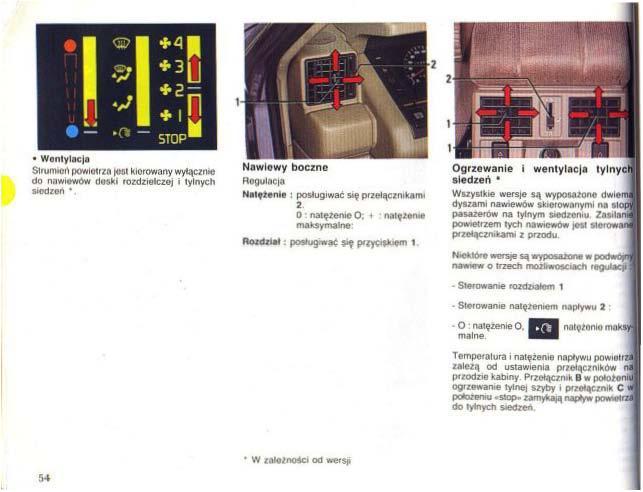 Renault 25 instrukcja obslugi / page 52