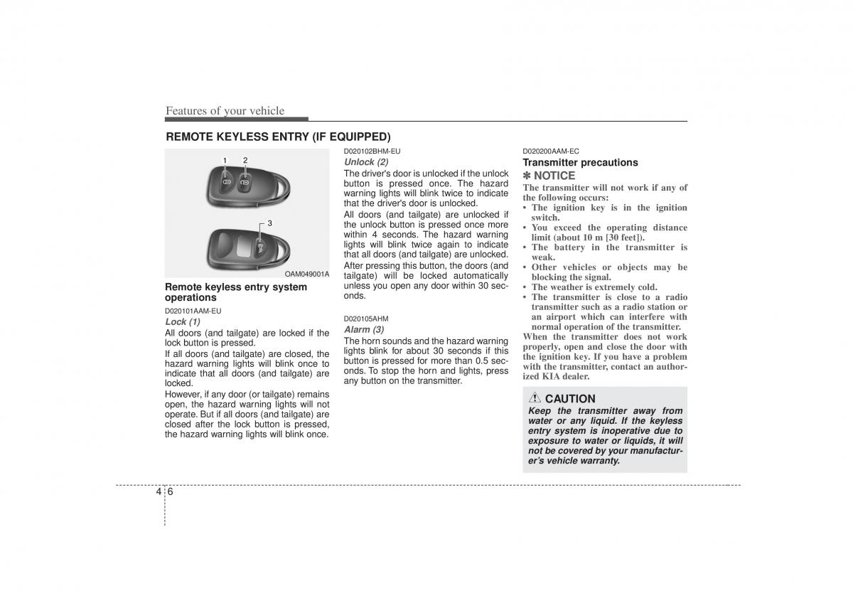 KIA Soul I 1 owners manual / page 78